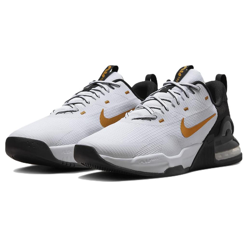 Nike Air Max Alpha Trainer 5 'White Gold Suede' (Unisex) White / Black / Gold Suede Training Shoes DM0829 101