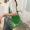 Versatile Transparent Handbags Large Capacity Beach Bag Jelly Color Shoulder Bag  Trendy Fashion