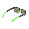 RUDYPROJECT Sluneční brýle s polovičním rámem SPINAIR 58 Crystal Graphite 3FX HDR Multi Laser Zelený rám skel/Polar SP586195-0000