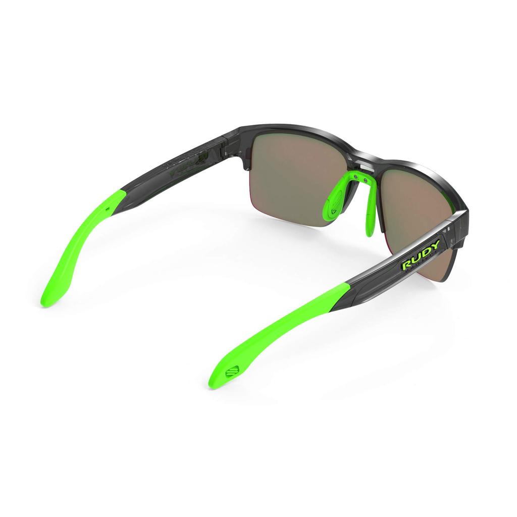 RUDYPROJECT Sluneční brýle s polovičním rámem SPINAIR 58 Crystal Graphite 3FX HDR Multi Laser Zelený rám skel/Polar SP586195-0000