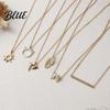 Blessing Pendant Necklace Gold Choker for Women Sun/Butterfly/Owl/Bird Gift Sisters