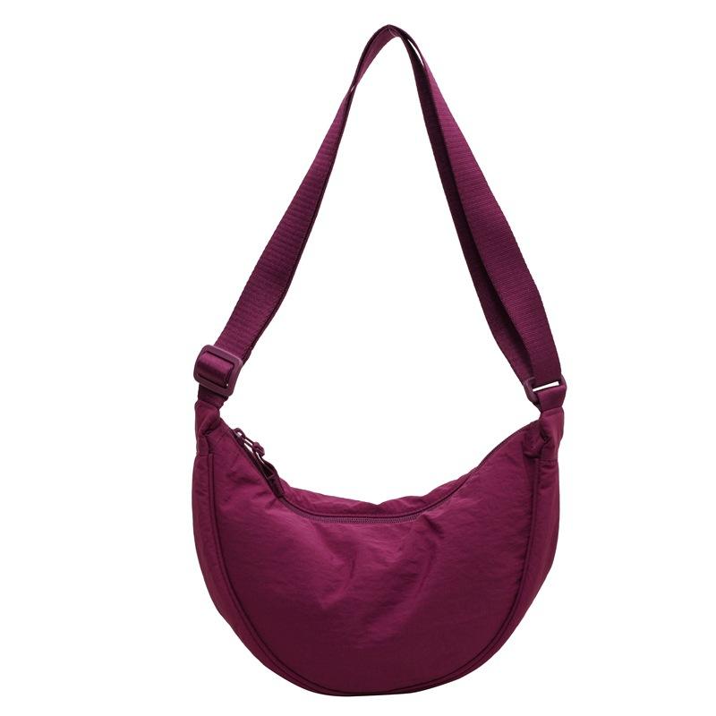 Small Bag Women's Simple All-Match Satchel Shoulder Bag Crossbody Dumpling Bag for Travel