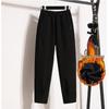 Women's High Waist Loose Cotton-Fleece Carrot Pants - Winter Casual Harem Style