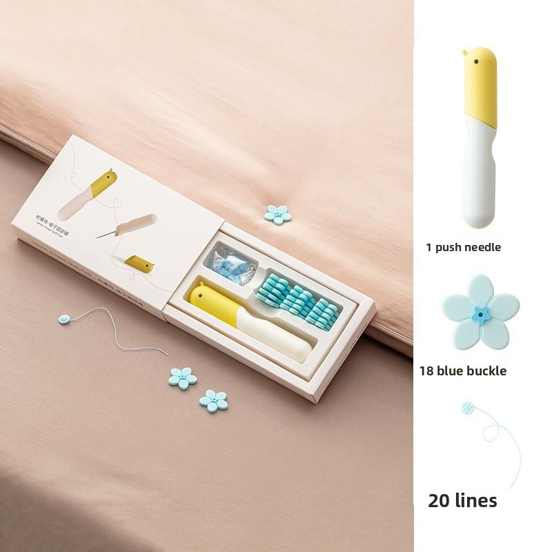 A Needle-free, Invisible Bed Sheet and Quilt Cover, Anti-running and Traceless Soft Silicone, A Household Quilt Fixing Wonder