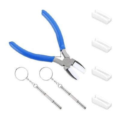 Pinze in miniatura con ganasce in nylon con punte intercambiabili e cacciavite Pinze professionali per gioielleria Strumento per wire wrapping