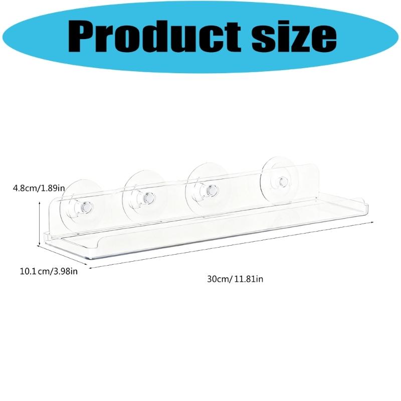 Pack of 1 Clear Acrylic Plant Holder for Succulents Home Decoration Easy Installation Shelf for Window