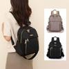 Multi-functional Solid Color Shoulder Bag Oxford Cloth Retro Backpack Simple Luxury Backpack  Lady