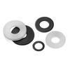 White Insulating Nylon Plastic Washer - Flat, Black, Oversized, Thickened - MM2, M2.5, M3, M24