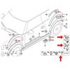 20Pcs For BMW Hex Head Tapping Socket Bolt Screw Clips Undertray Splash Guard