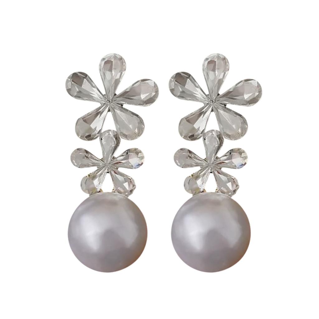 Water Diamond Flower Water Drop Earrings Fashion Earrings Earrings Earrings Accessories