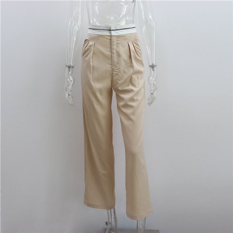 

Fashion Fashion High Waist Casual Pants Pants Mop Pants Women s Loose Casual Pants Trousers Apricot S