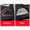 Matte Car Styling Interior Door Audio Stereo Speaker Sequ Decorative Cover Trim For BMW 5 Series F10 F11 F18 Auto Accessories