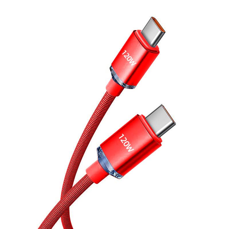 NEW 120W USBA To Type C To USBC Cable For iPhone 15 16 17 Series PD Fast Charging USB C Data Cord For Xiaomi OPPO Samsung