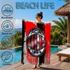 Ac Football Club Beach Towel, Microfiber Beach Towel, Perfect For Pool, Beach, Travel, Home Decor Beach Party Fan Gifts