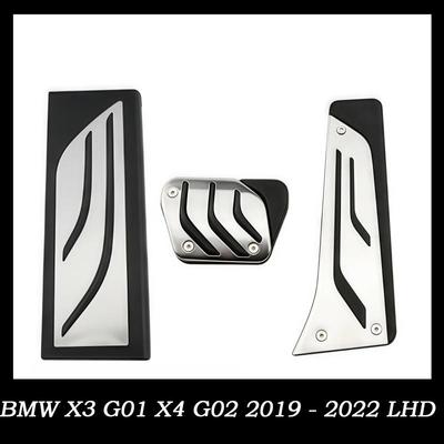 Pedały samochodowe do BMW X3 G01 X4 G02 2019 - 2022 LHD Akcelerator Gaz Paliwo Hamulec Sprzęgło Osłona pedału Antypoślizgowa podkładka Akcesoria