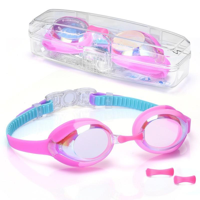 Children s Swimming Glasses HD Waterproof Plated Outdoor Small Frame Racing Anti-fog