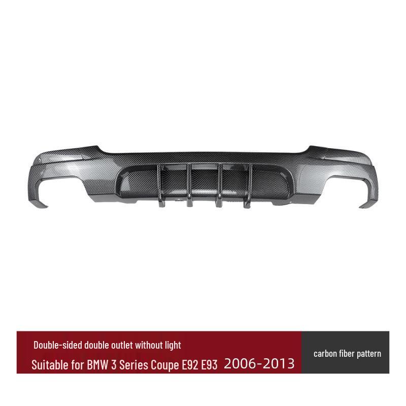 Compatible BMW 3 Series Coupe E92/E93 M Sport Rear Bumper Spoiler Lip for Tail Modification.