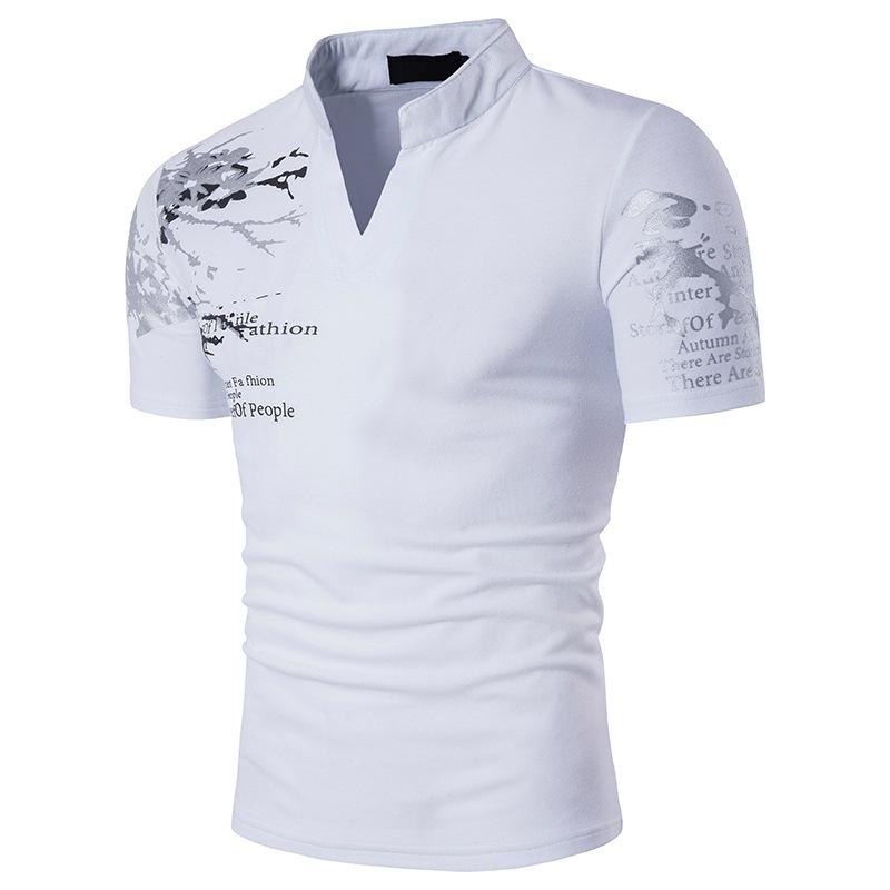 2026 Herren Sommer Kurzarm Mode Druck Polo T-Shirt