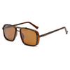 New Fashion TAC Polarized Sunglasses Retro Thick Edge Box Double Beam Punk Men's Metal Anti UV Glasses UV400 Shades Eyewear