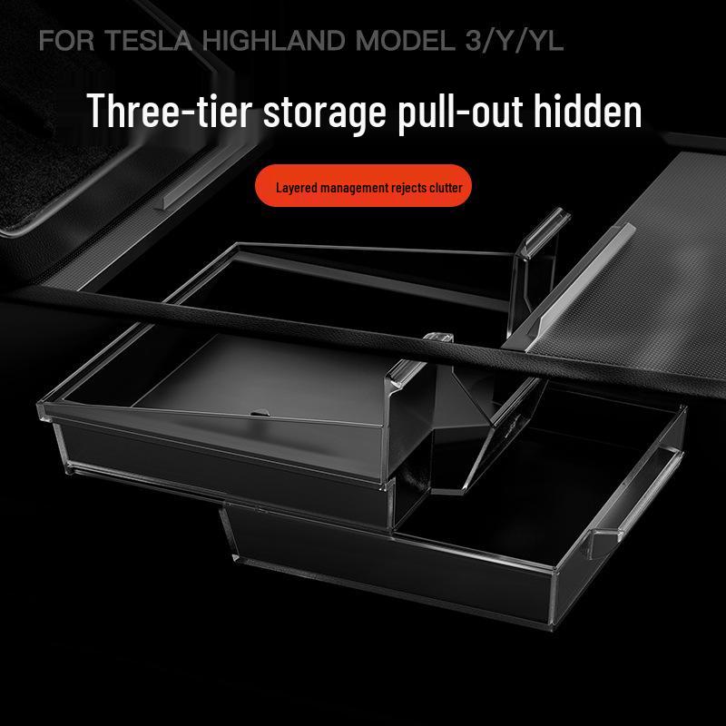 Силиконовый коврик и аксессуар-органайзер для центральной консоли Tesla Model 3/Y
