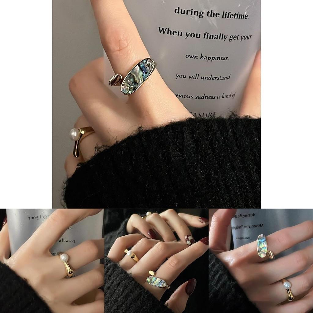 Daejeon Stylish Korean Inspired High Quality Pearl Ring For Elegant Women Fashion