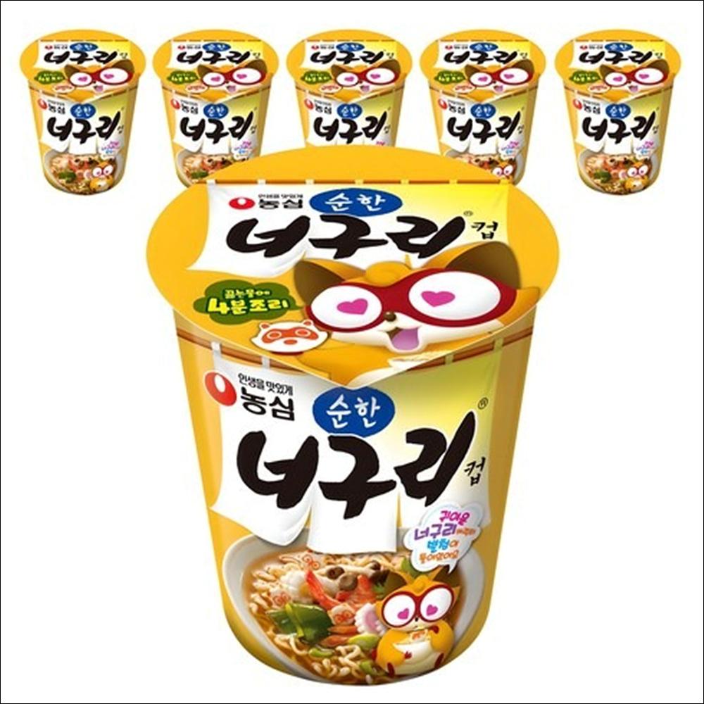 

Nongshim Neoguri Cup (Mild / Mild Seafood) 63g x 6 Cups (1 Bundle) 63g x 6EA