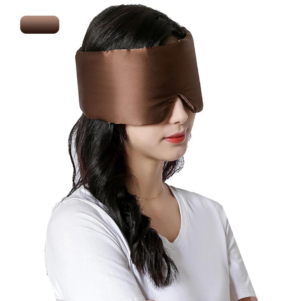 Adjustable Mulberry Silk Sleeping Mask Eye Mask for Sleep Silk Eyemask Sleeping Blackout Light Eyeshade Patch Eyes Cover Mask