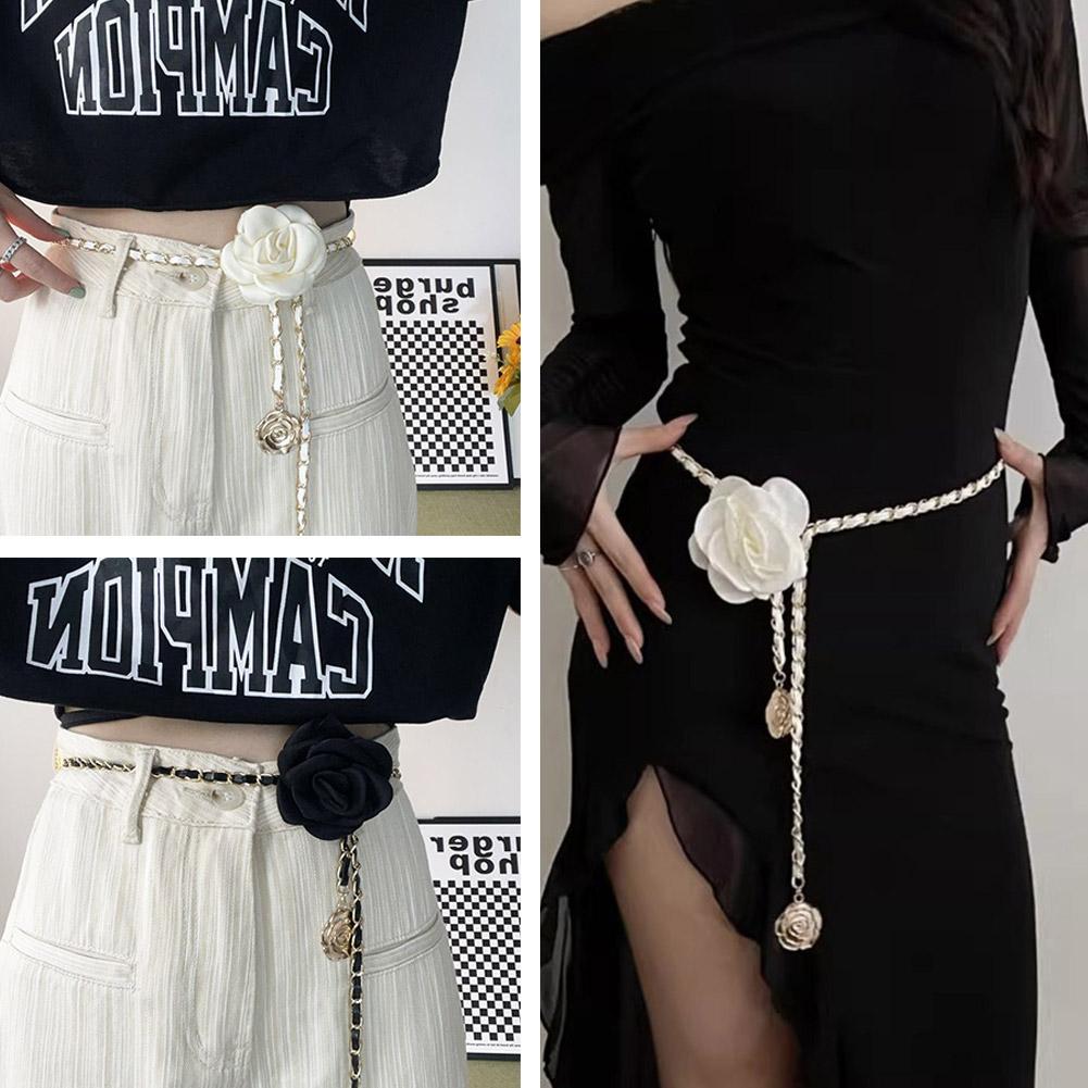 Small Fragrant Wind Metal Waist Chain Accessories Dress High-Grade Korean Version Of The Net Red With A Thin Belt Woman