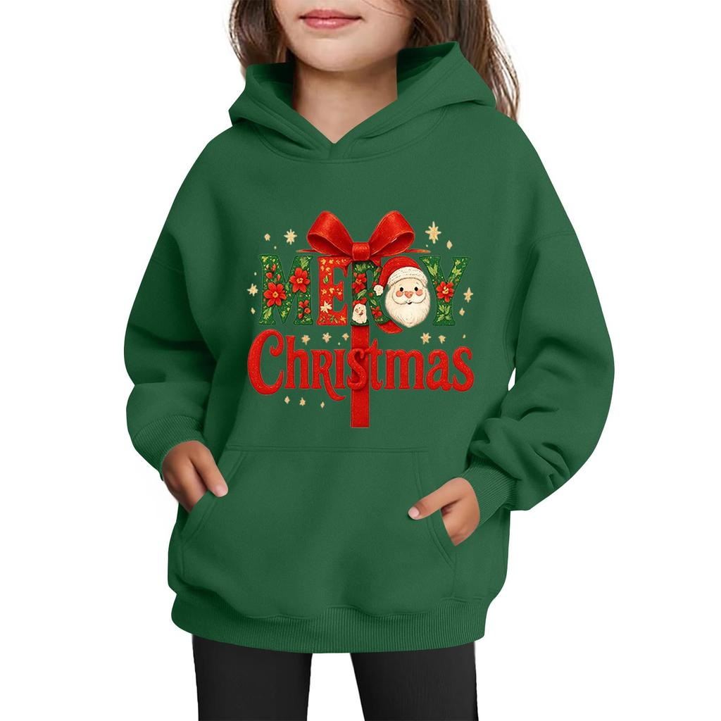 Sweatshirts For Teen Girls Hoodies Long Sleeve Drawstring Pullover Cute Printed Oversized Hoodie Christmas