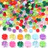 50pcs 11mm Four-Leaf Clover Acrylic Beads Colorful Faceted Loose Beads For Jewelry Making DIY Bracelets Earrings Phone Key Chain