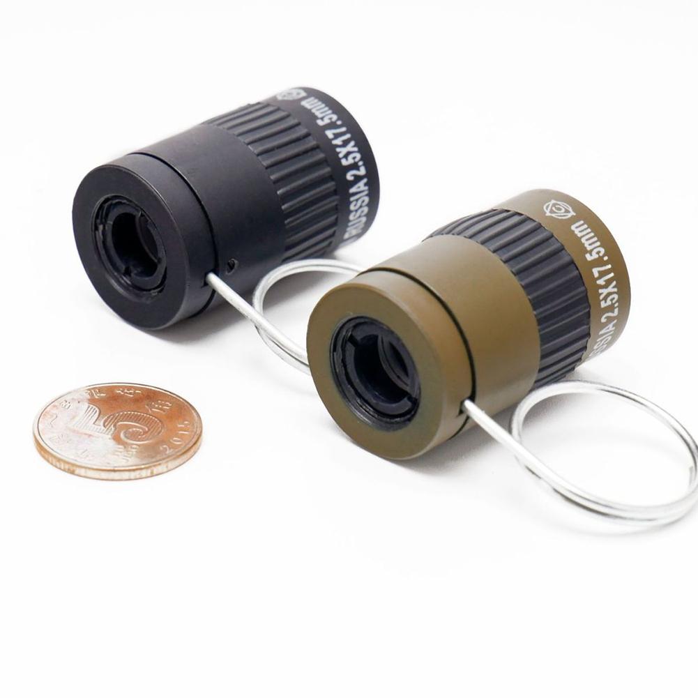 2.5X17.5MM HD Eye Protection Mini Telescope Single-Tube Telescope With Finger Buckle