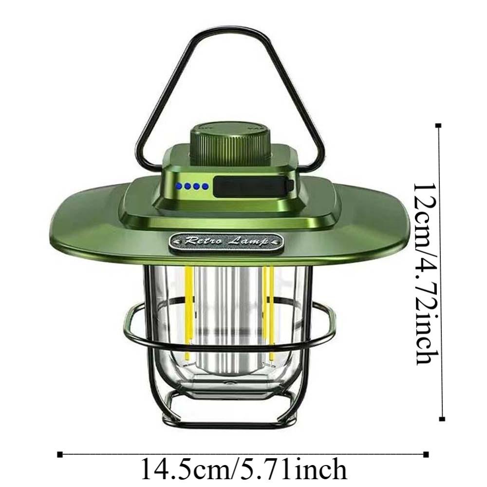 Dimmable Tent Lamp Hanging Emergency Survival Lights Retro Camping Lantern  Hiking