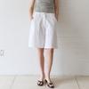 NOEUD Stitch-Line Bermuda Pants (Ivory)