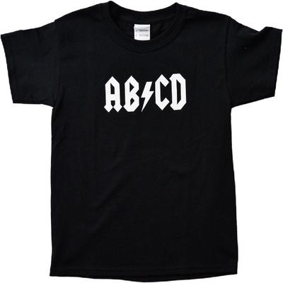 Ann Arbor T-shirt Co. Big Boys' AB_CD _ Funny Kid's Rock and Roll Humor Tee
