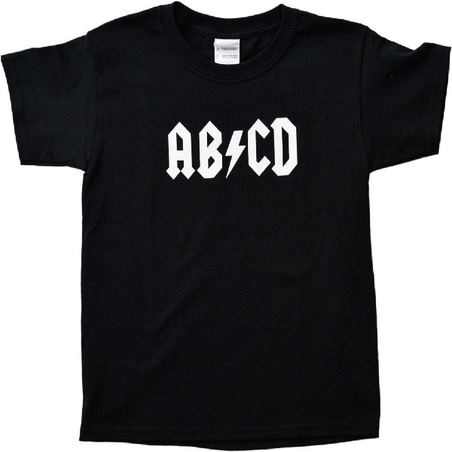 Ann Arbor T-shirt Co. Big Boys  AB_CD _ Funny Kid s Rock and Roll Humor Tee S