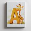 Plakat Żyrafowa Przygoda Plakat Żyrafowa Przygoda, 70X100 Cm, Bez Ramy, Płótno Premium Na Blejtramie