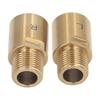 1 Pair Bike Pedal Extender Steel 20mm Gold Extended Pedal Spacer for 916 In Threaded Pedals Bike