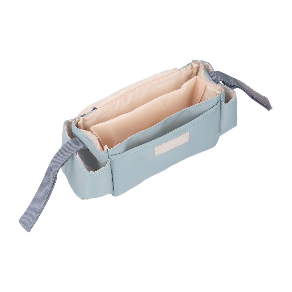 Baby Stroller Hanging Bag Waterproof Stroller Organizer Bag Nylon Baby Travel Bag for Baby Cot Door Handle Mist Green