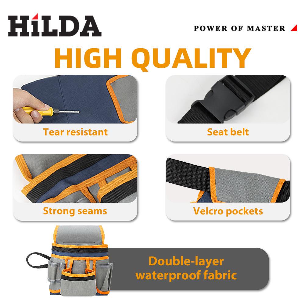 Multifunctional Wear-Resistant Canvas Waist Tool Bag