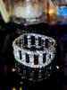 Townka Rhinestone Bracelet: Elegant Multilayer Design for Women, Perfect for Latin, Ballroom, or Belly Dance.