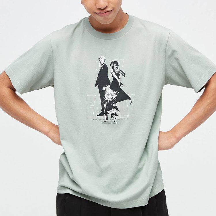 Uniqlo X Spy Family SS22 Printed Character T-Shirt Men Tops Mochi-Green 445594-50
