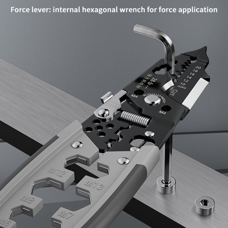 28 In 1 Professional Wire Stripper/Wire Crimping Tool, Wire Cutter, Wire Crimper, Cable Stripper, Wiring Tool