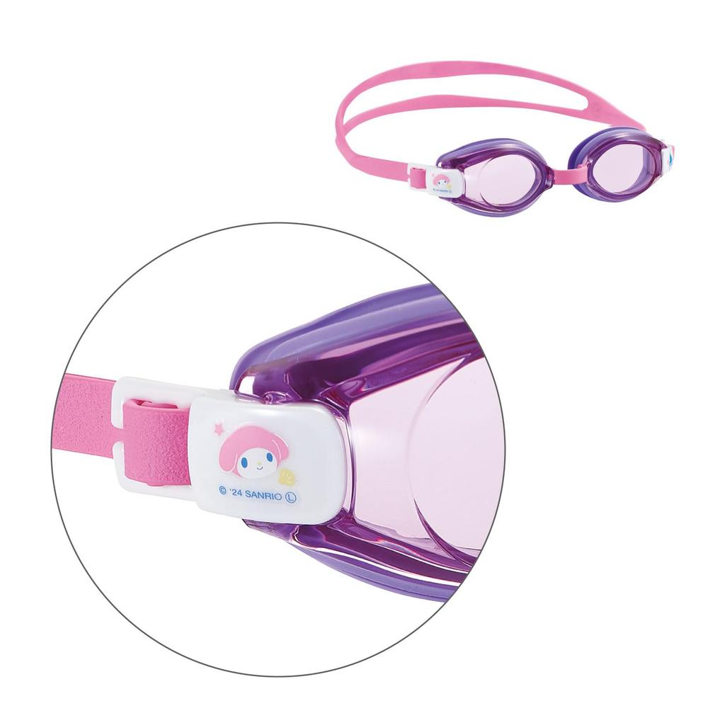 Swans LAV Lavender Swimming Made in My Melody and Kuromi UV for Children Ages SW-MK Goggles, Japan, Anti-Fog, Design, Protection, 3-8