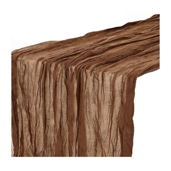 Table Flag Solid Color Pleated Design Bohemia Style Wedding Table Runner Special Events Wedding Decoration