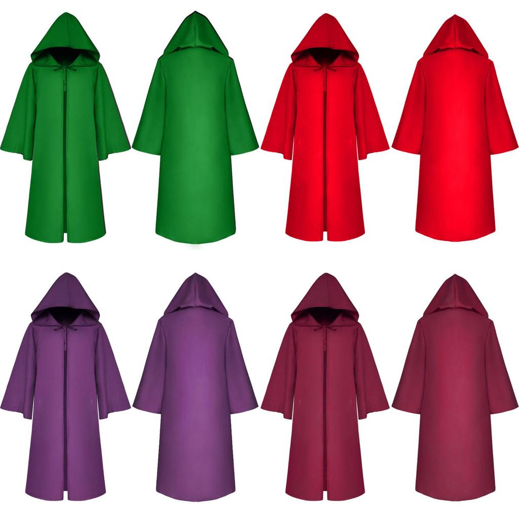 Premium Quality Star Wars Jedi Warrior Hooded Cloak Cape Robe For Cosplay Events