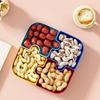 Compartmentalized Storage Jigsaw Fruit Tray Plastic Nut Box Cute Dried Fruit Tray  Home Use