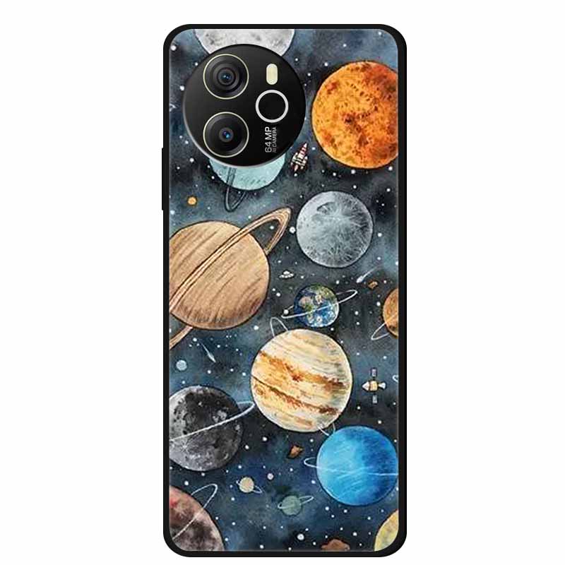 

Для Blackview Shark 8 4G Чохол 6.78 Мультяшний Чорний Силіконовий ТПУ М яка Накладка для Телефона для Blackview Shark 8 Захисний Para Shark 8 4G Blackview Shark8