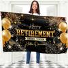 We Are So Proud of You Banner - Congratulations Banner - Congratulations Decorations - Congrats Decorations for Prom - 5ft X 3ft (Black & Gold)