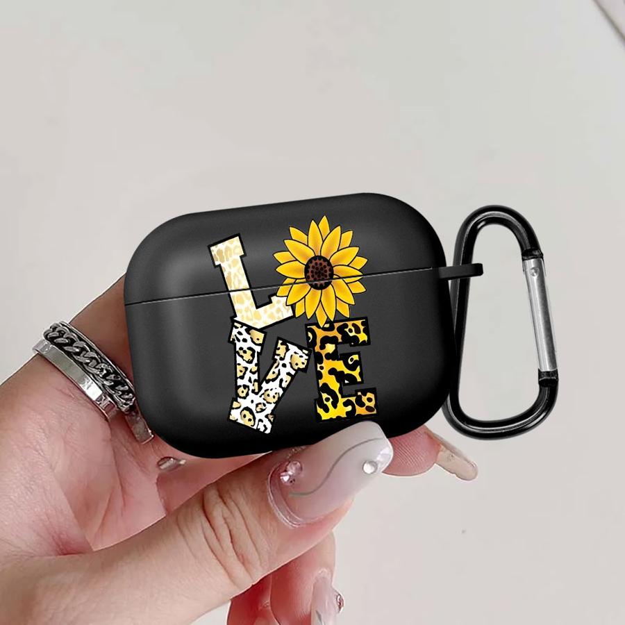 

Earphone Cases Cover Case For Airpods 1 Pro3 3 2 Pro Pro2 4 LOVE Sunflower Pattern Airpods Pro