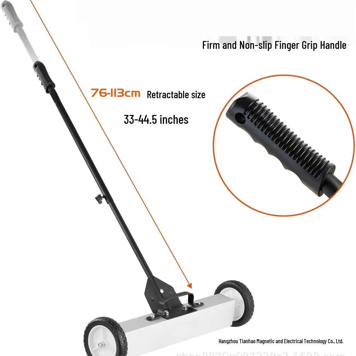 18  Hand-Push Lightweight Magnetic Nail & Screw Sweeper Tool